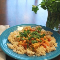 Vegetable Coconut Curry and Fiesta Friday!